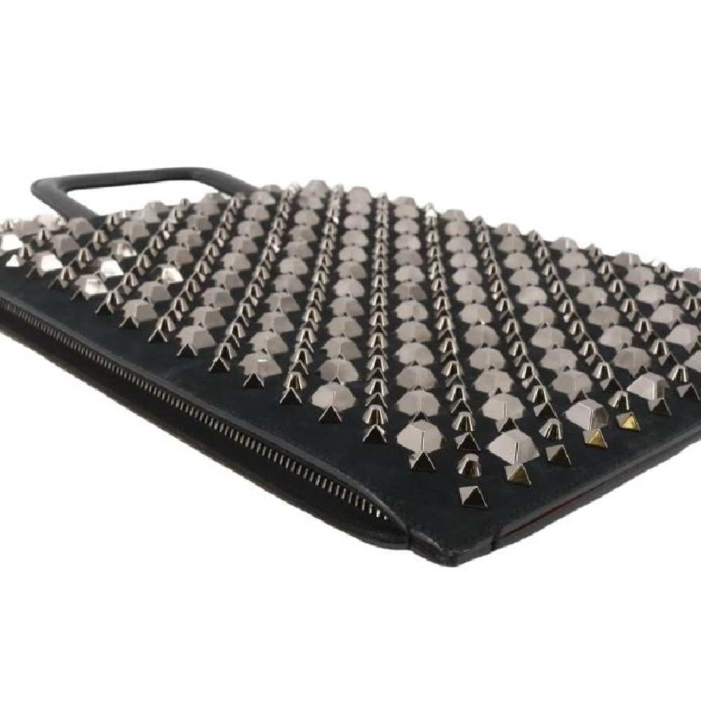 Christian Louboutin Black Studded Tote Bag